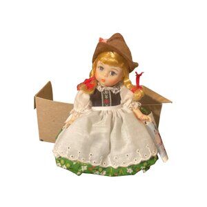 Vintage Madame Alexander Austria World Girl Doll #598 Original Box Estate 8"